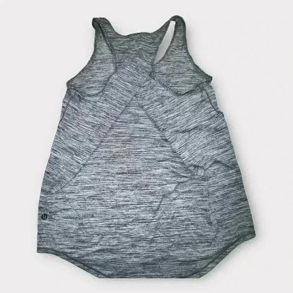 Women's Lululemon Tank 4 / Small Thin Racerback Heathered Gray - Picture 3 of 4